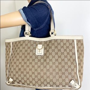 🌺BEAUTIFUL🌺 EXTRA LARGE White Gucci tote